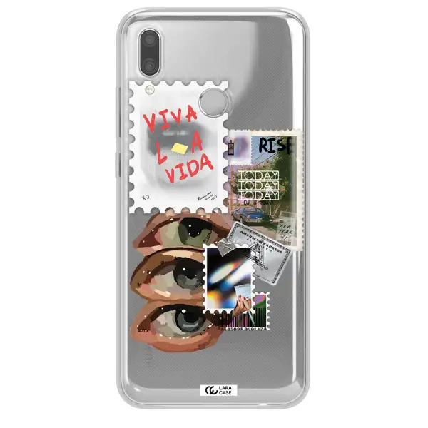 Stamp Huawei P Smart 2019 Clear TPU Case