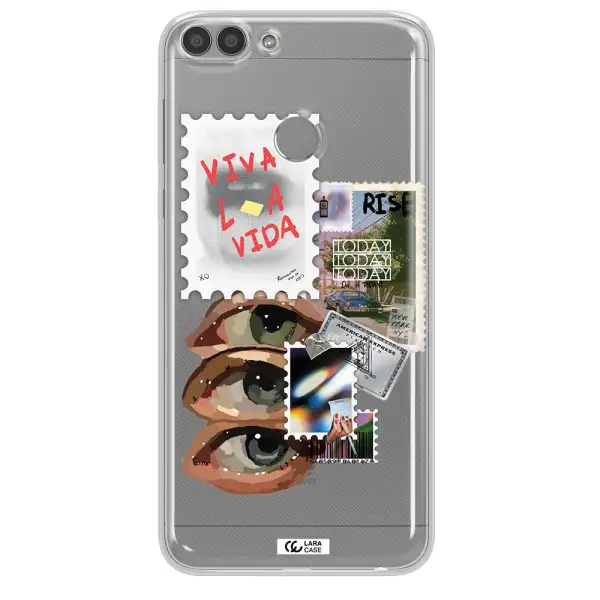 Stamp Huawei P Smart Clear TPU Case
