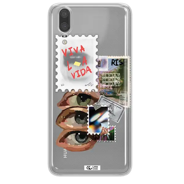 Stamp Huawei P20 Clear TPU Case
