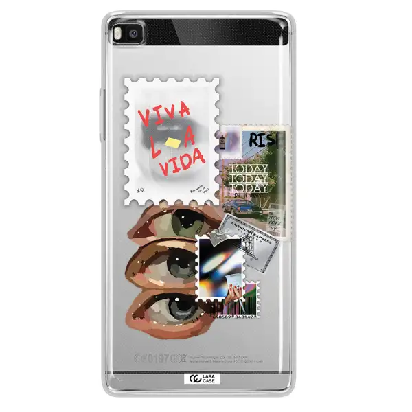 Stamp Huawei P8 Clear TPU Case