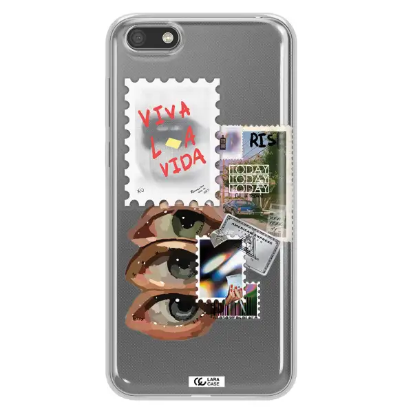 Stamp Huawei Y5 2018 Clear TPU Case