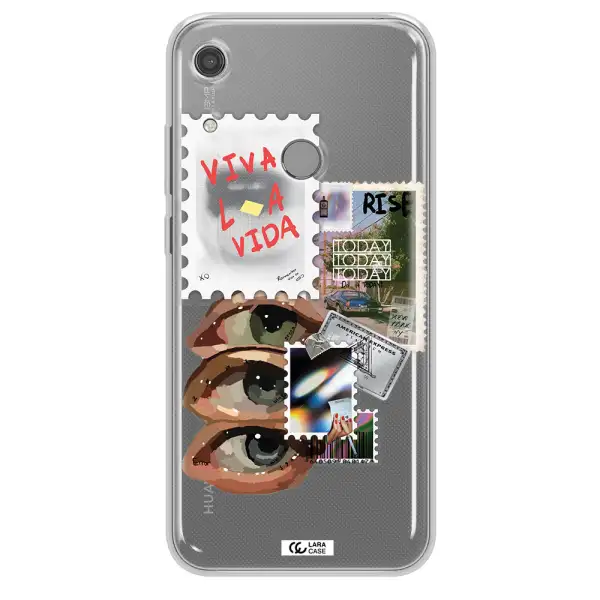 Stamp Huawei Y6S Clear TPU Case