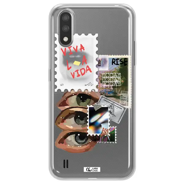 Stamp Samsung A01 Clear TPU Case