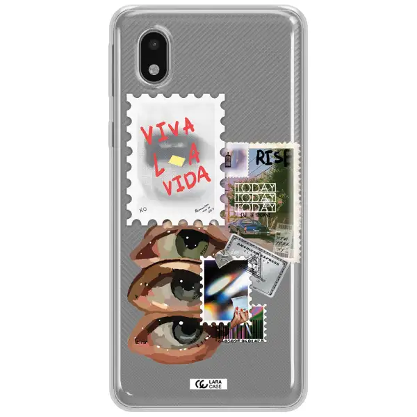 Stamp Samsung A01 Core Clear Tpu Case