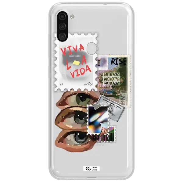 Stamp Samsung A11 Clear TPU Case