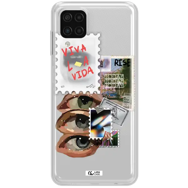 Stamp Samsung A12 4g Clear TPU Case