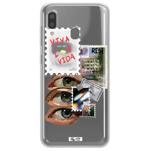 Stamp Samsung A20 Clear TPU Case
