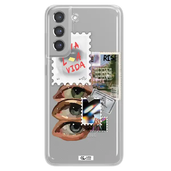 Stamp Samsung A21 Fe Clear TPU Case