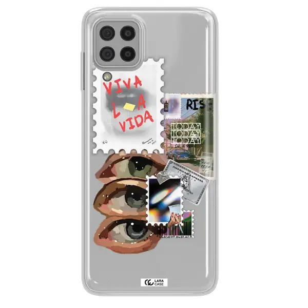 Stamp Samsung A22 4g Clear TPU Case