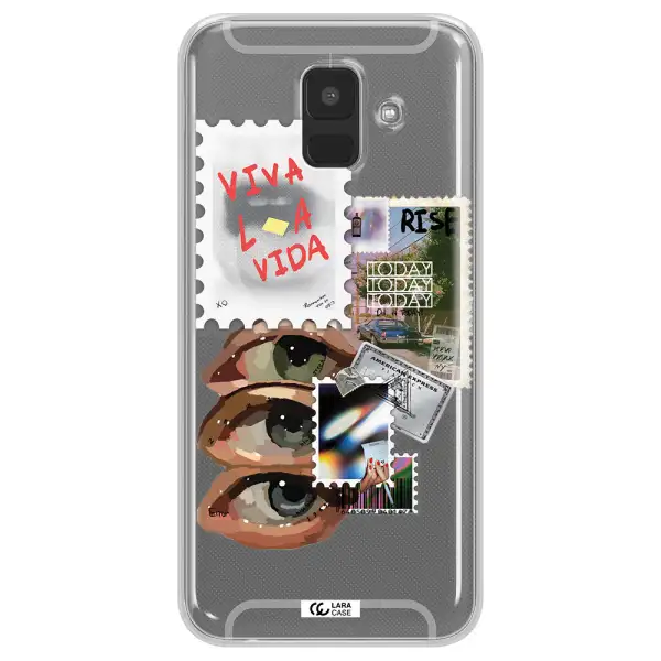 Stamp Samsung A6 Clear TPU Case