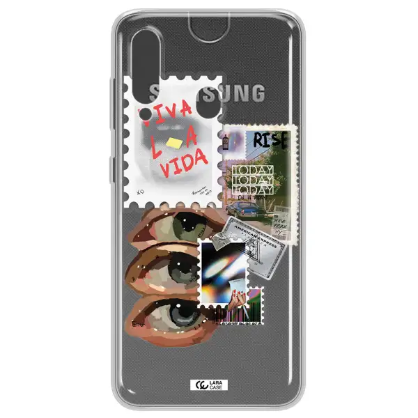 Stamp Samsung A60 Clear TPU Case