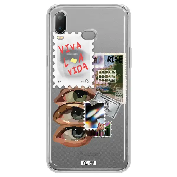 Stamp Samsung A6S Clear TPU Case