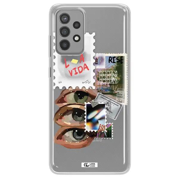 Stamp Samsung A72 Clear TPU Case