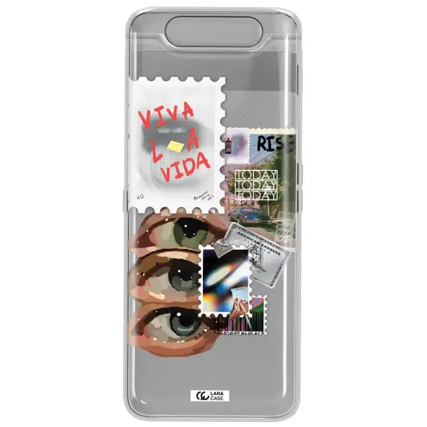 Stamp Samsung A80 Clear TPU Case
