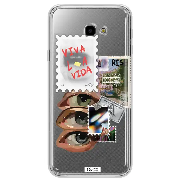 Stamp Samsung J4 Plus Clear TPU Case