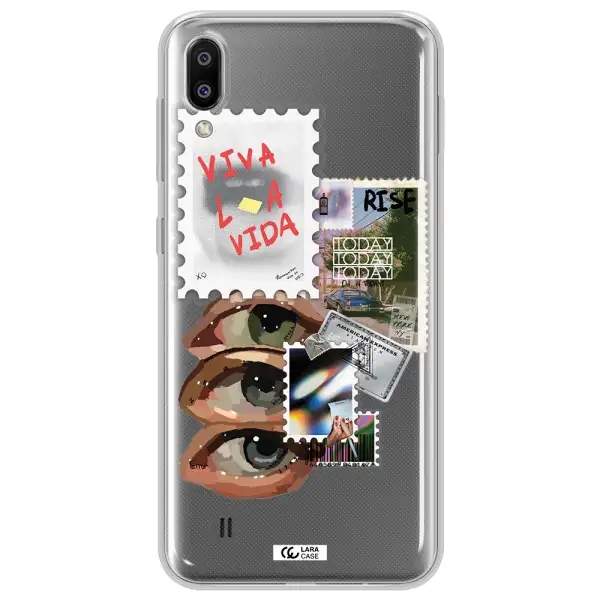 Stamp Samsung M10 Clear TPU Case