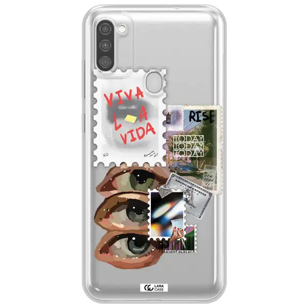 Stamp Samsung M11 Clear TPU Case