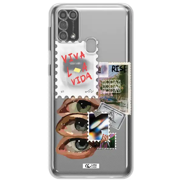 Stamp Samsung M31 Clear TPU Case