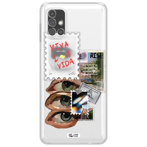 Stamp Samsung M51 Clear TPU Case