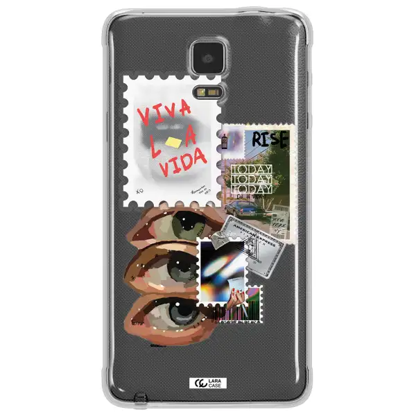 Stamp Samsung Note 4 Clear TPU Case