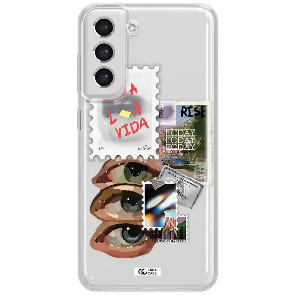 Stamp Samsung S21 Fe Clear Tpu Case