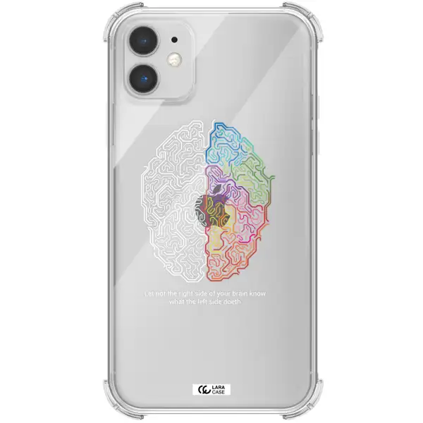 Brain Apple iPhone 11 Clear PC Case