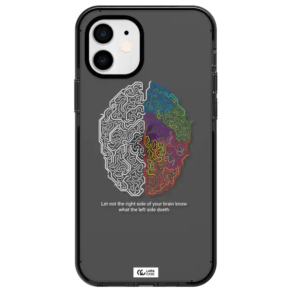 Brain Apple iPhone 11 impact Smoke Black Case
