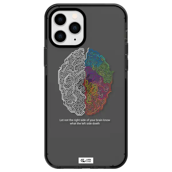 Brain Apple iPhone 11 pro impact Smoke Black Case