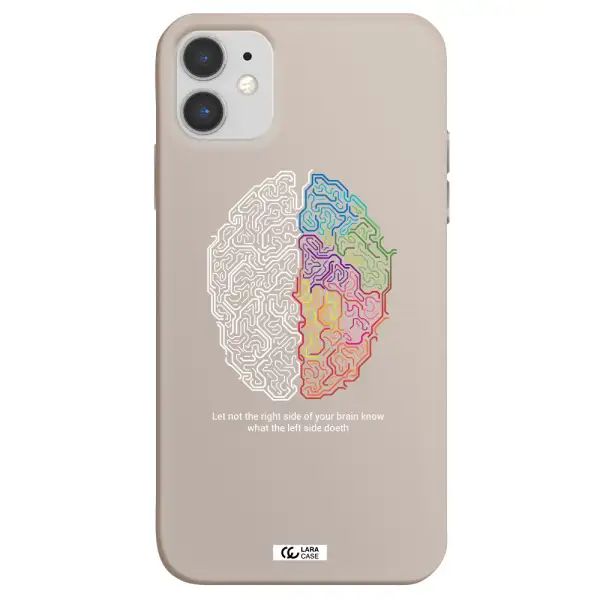 Brain Apple iPhone 11 Silicone Stone Case