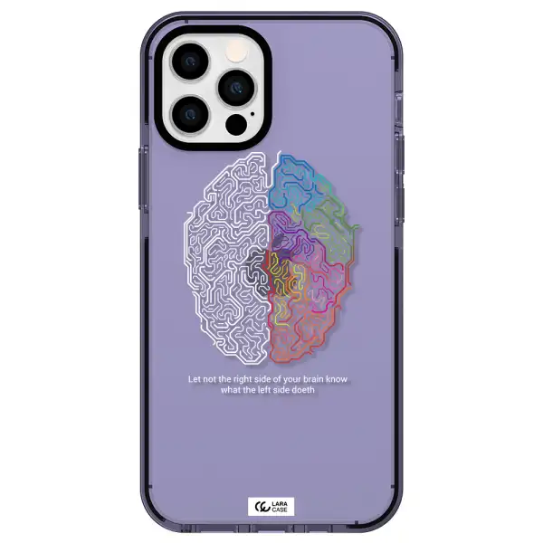 Brain Apple iPhone 12 pro impact Lilac Case