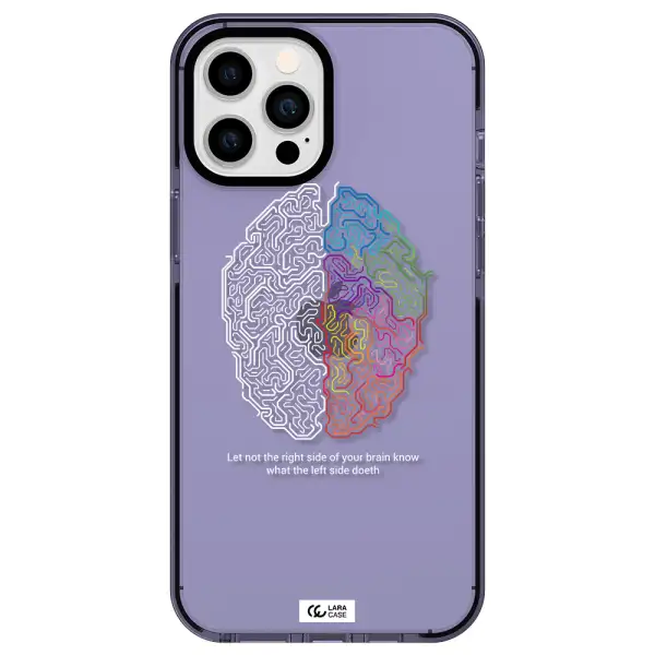 Brain Apple iPhone 12 pro max impact Lilac Case
