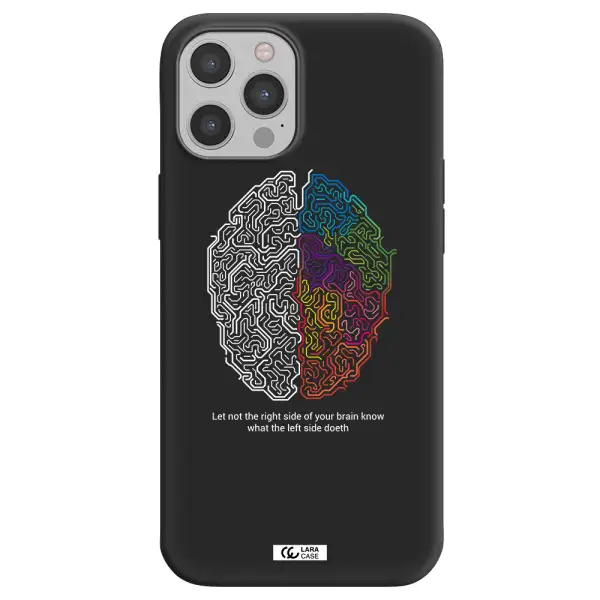 Brain Apple iPhone 12 pro Silicone black Case