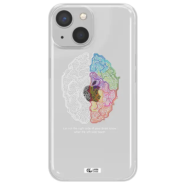Brain Apple iPhone 13 Clear TPU Case