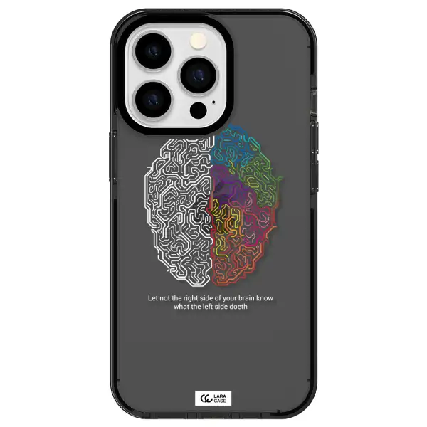 Brain Apple iPhone 13 Pro impact Smoke Black Case