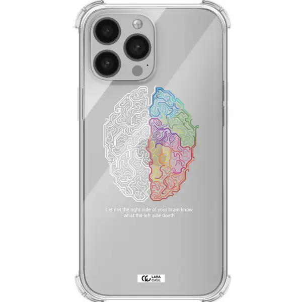 Brain Apple iPhone 13 Pro Max Clear PC Case