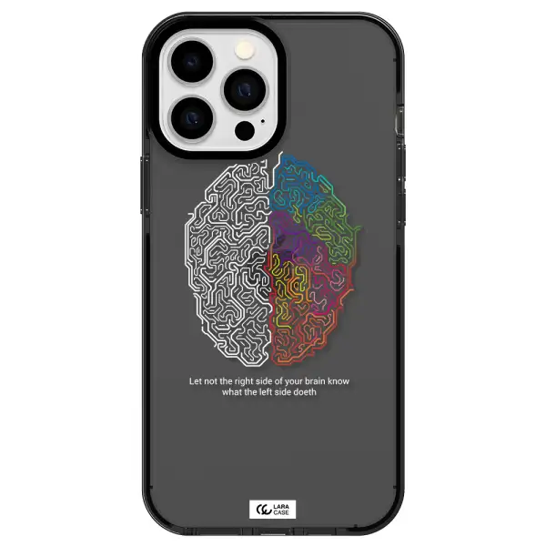 Brain Apple iPhone 13 Pro Max impact Smoke Black Case