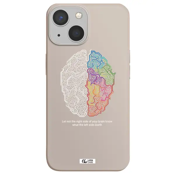 Brain Apple iPhone 13 Silicone Stone Case