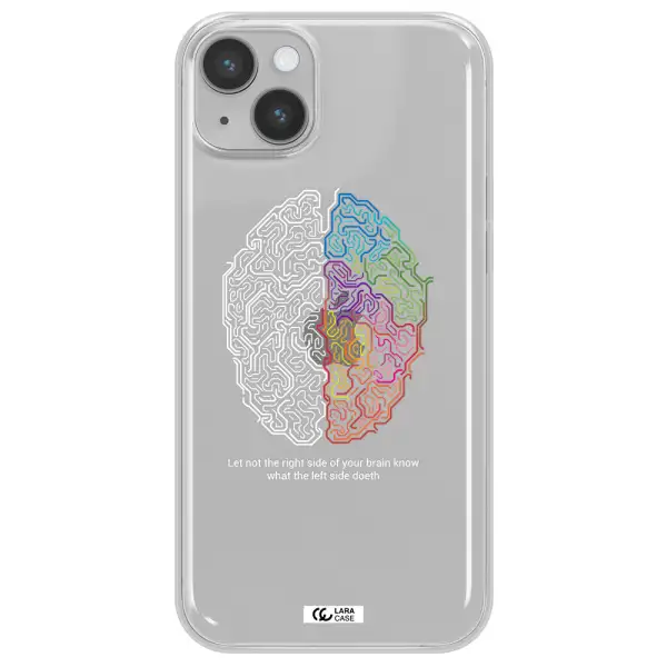 Brain Apple iPhone 14 Clear TPU Case