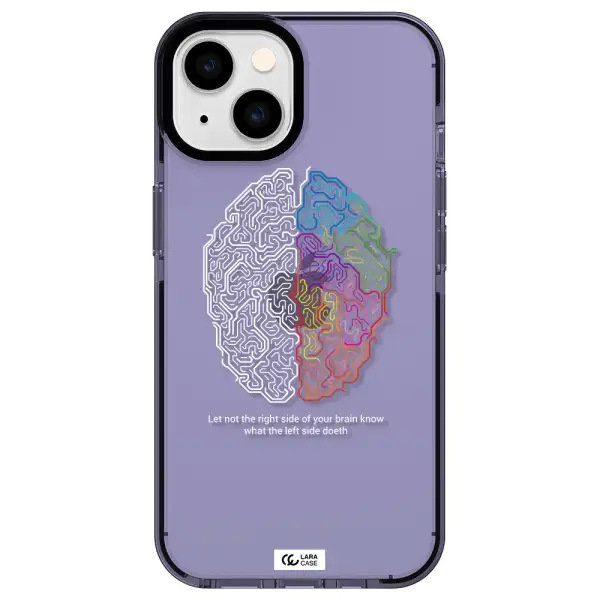 Brain Apple iPhone 14 impact Lilac Case