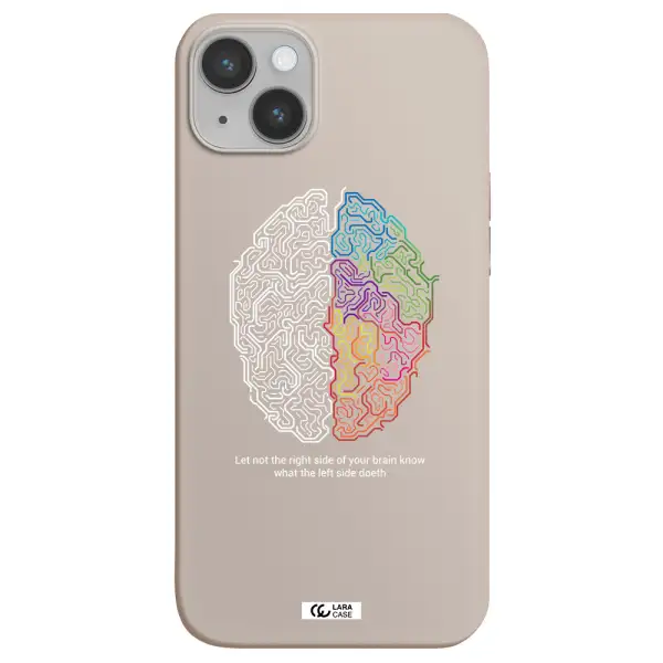 Brain Apple iPhone 14 plus Silicone Stone Case