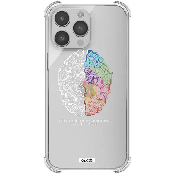 Brain Apple iPhone 14 pro max Clear PC Case