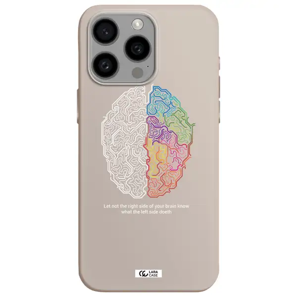 Brain Apple Iphone 15 Pro max Silicone Stone Case