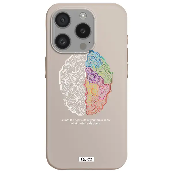 Brain Apple Iphone 15 Pro Silicone Stone Case