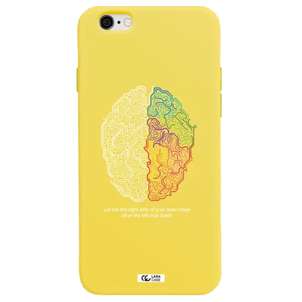 Brain Apple iPhone 6 Silicone canary yellow Case