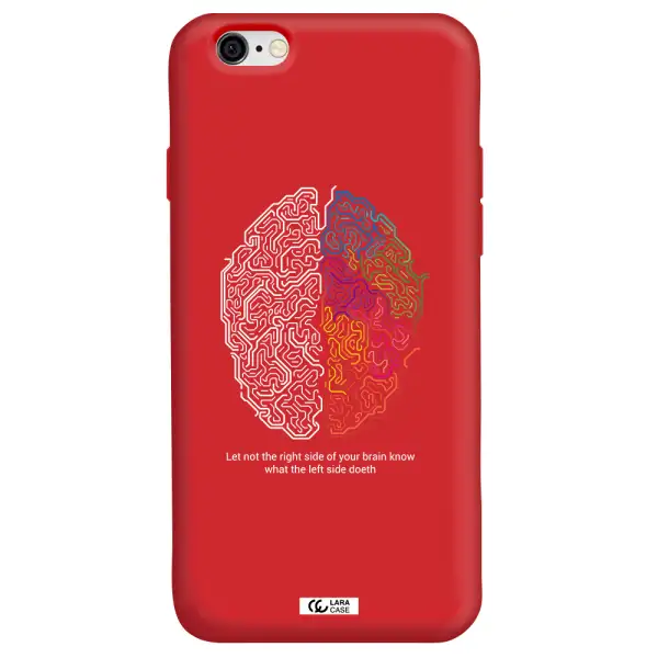 Brain Apple iPhone 6 Silicone Imperial Red Case
