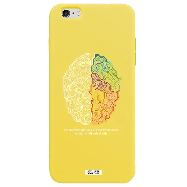 Brain Apple iPhone 6S Silicone canary yellow Case