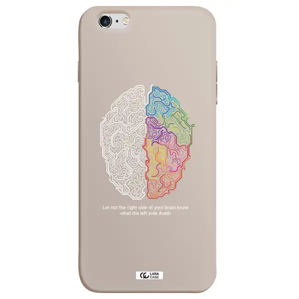 Brain Apple iPhone 6S Silicone Stone Case