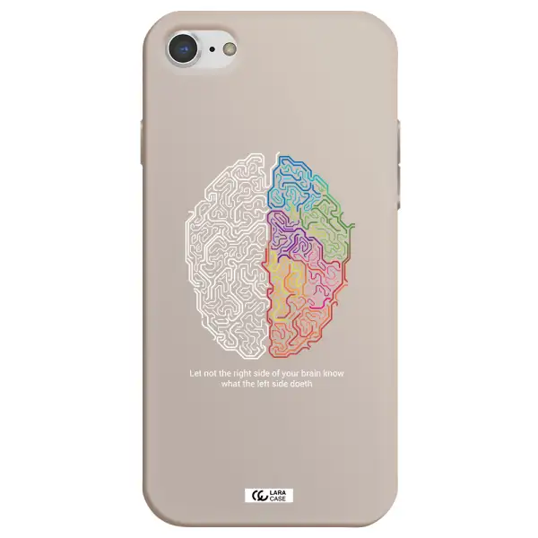 Brain Apple iPhone 8 Silicone Stone Case