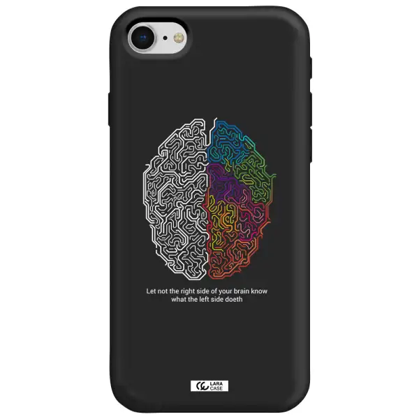 Brain Apple iPhone se 2020 Silicone black Case