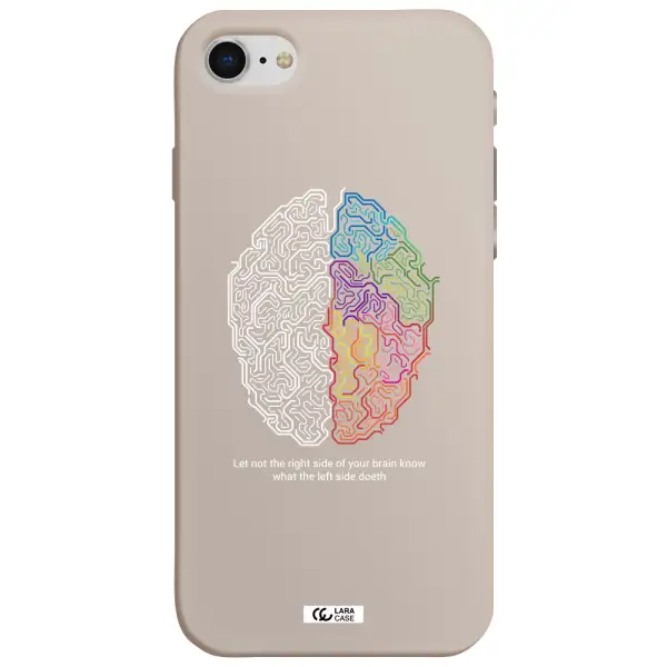 Brain Apple iPhone se 2020 Silicone Stone Case